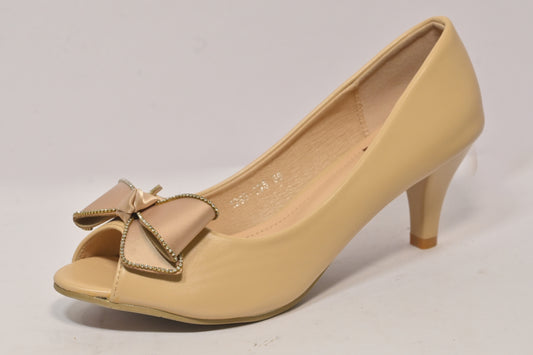 Butterfly-Knot Mule High Heels