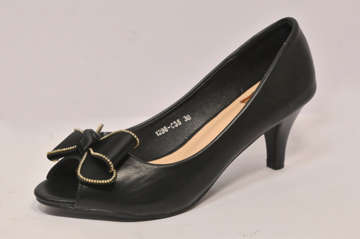 Butterfly-Knot Mule High Heels