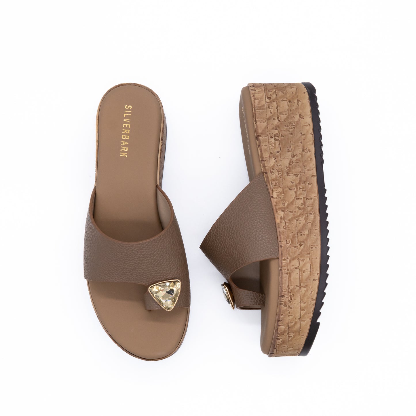 WEDGE HEELED CUSIONED THUMBED