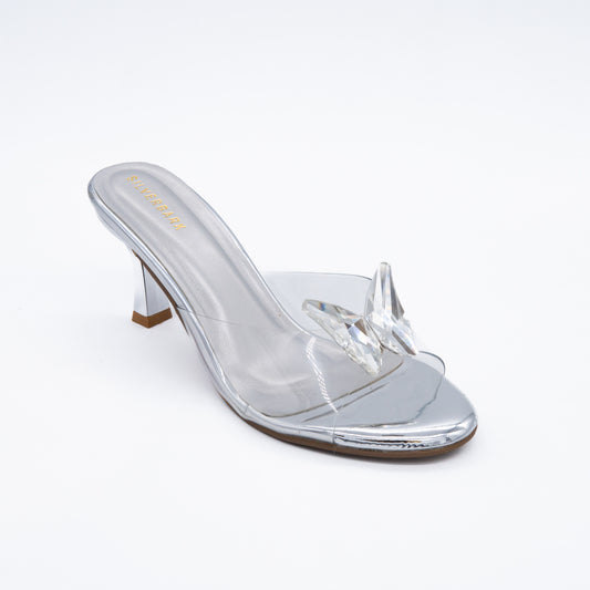 BUTTERFLY BUCKLE TRANSPARENT SLIP ON