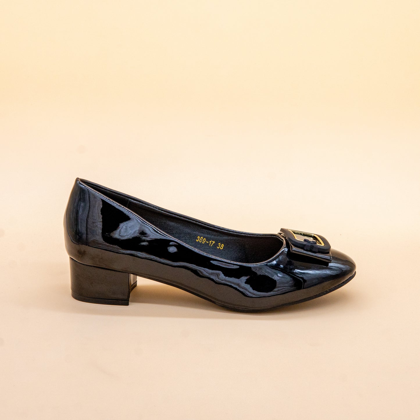 LOW HEEL PATENT BLOCKS