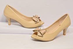 Butterfly-Knot Mule High Heels