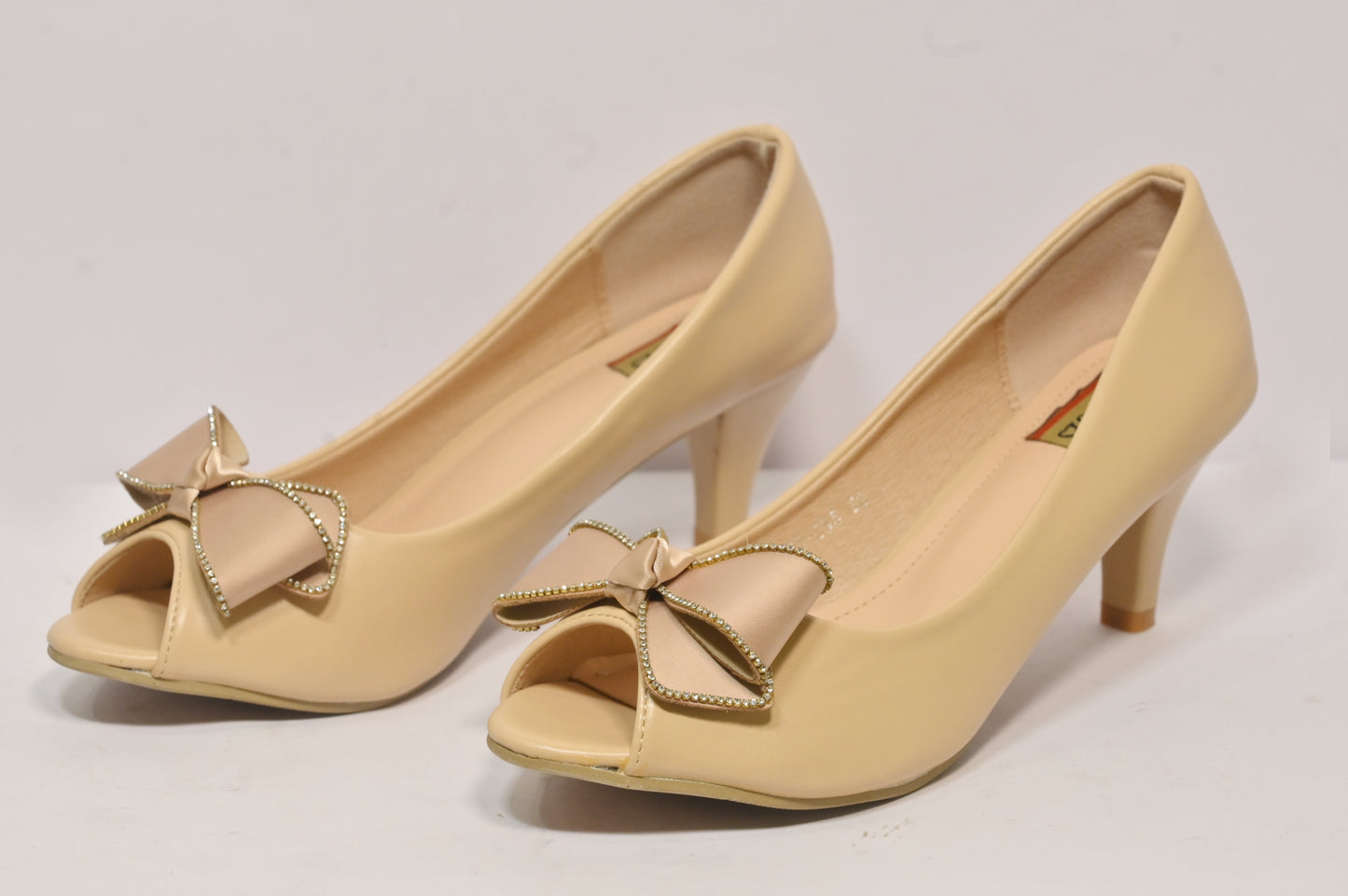 Butterfly-Knot Mule High Heels