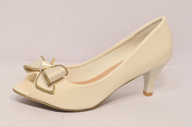 Butterfly-Knot Mule High Heels