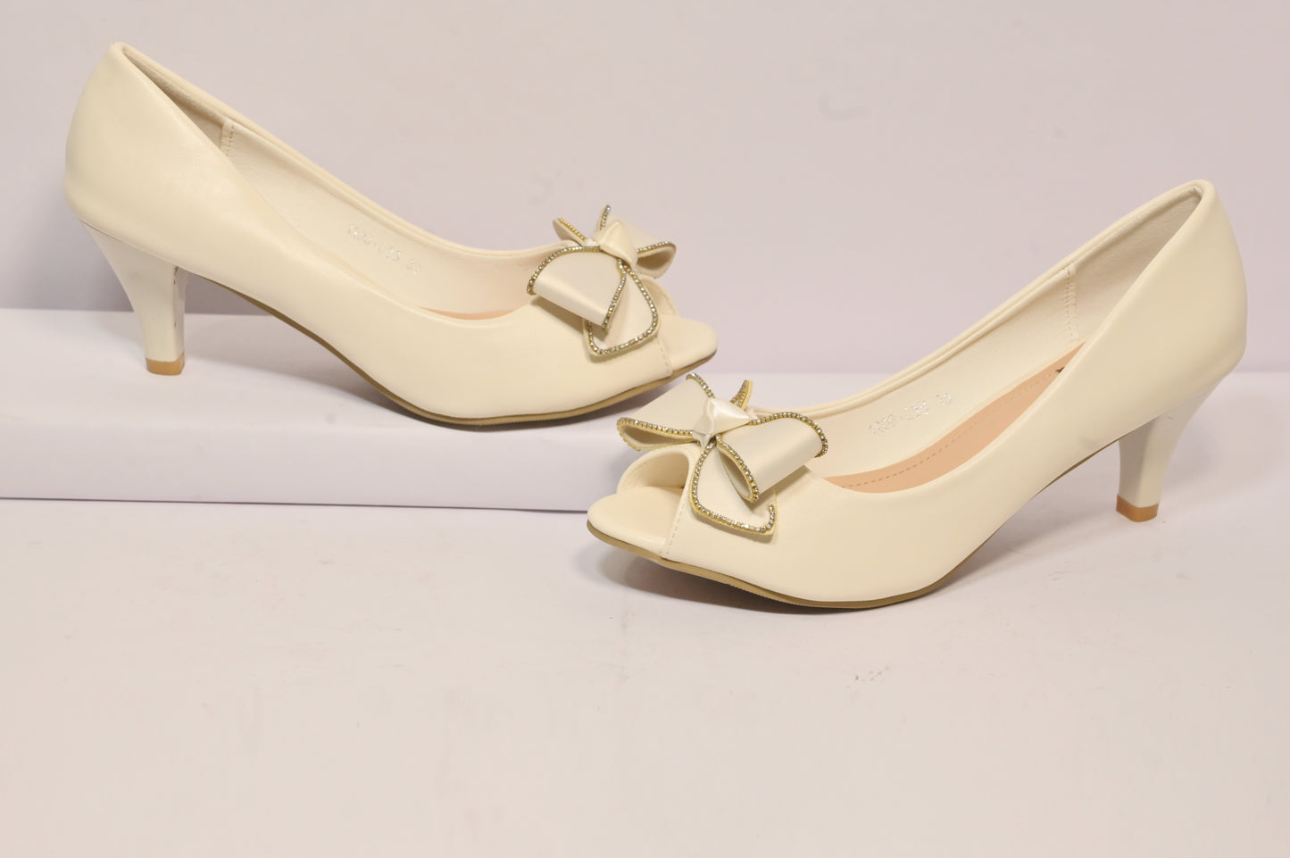 Butterfly-Knot Mule High Heels