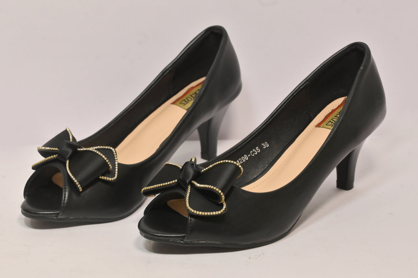 Butterfly-Knot Mule High Heels