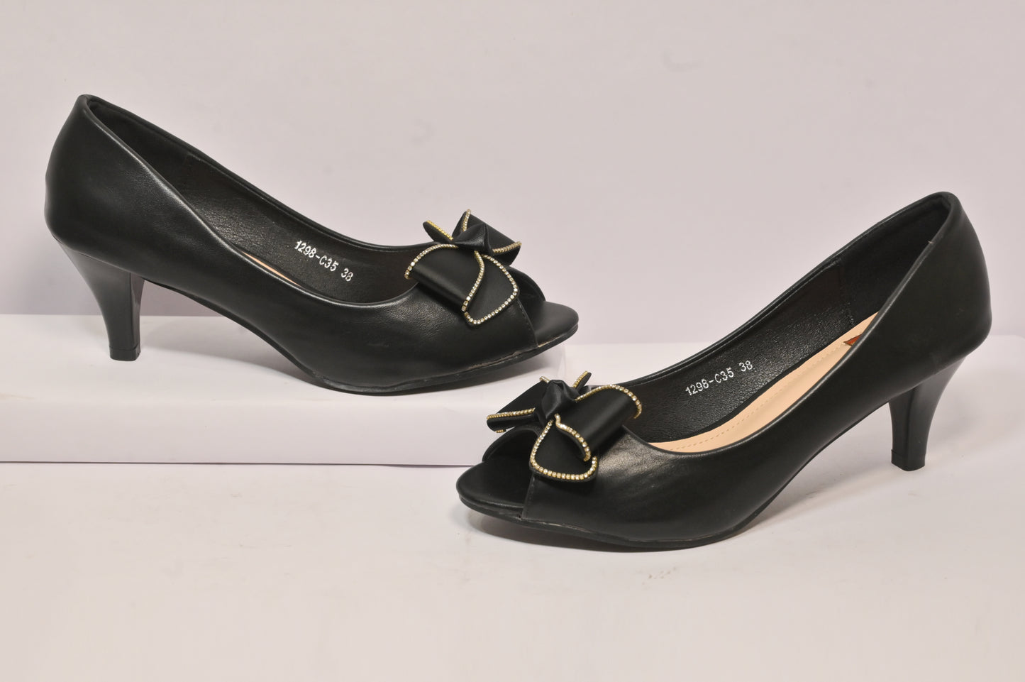 Butterfly-Knot Mule High Heels