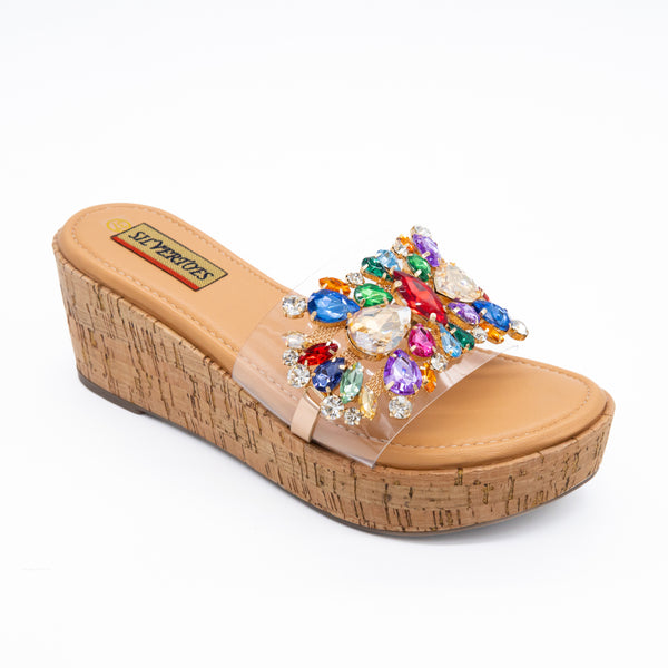 TRANSPARENT PLATHORMHEEL SLIP-ON