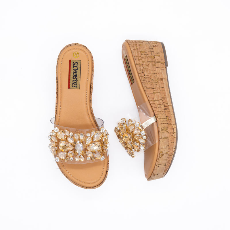 TRANSPARENT PLATHORMHEEL SLIP-ON