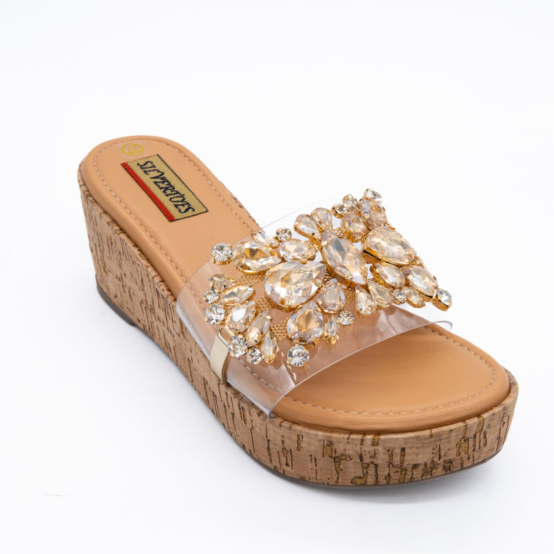 TRANSPARENT PLATHORMHEEL SLIP-ON