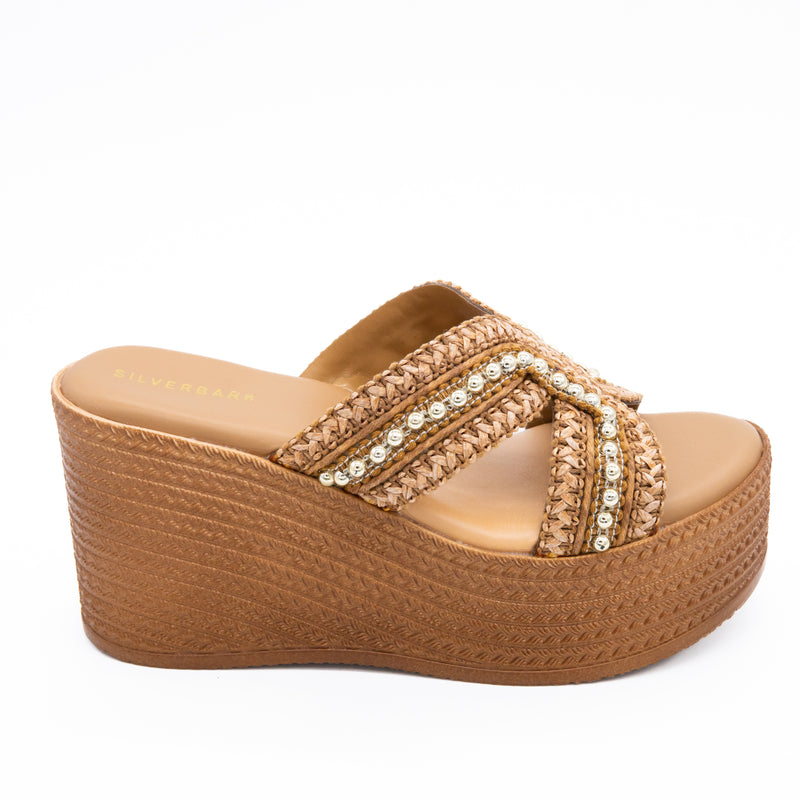 WEAVE WEDGE MULES
