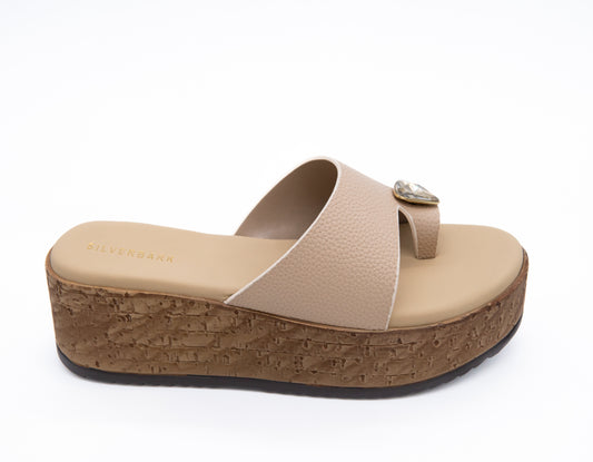 WEDGE HEELED CUSIONED THUMBED