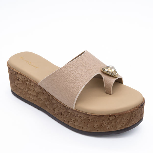 WEDGE HEELED CUSIONED THUMBED