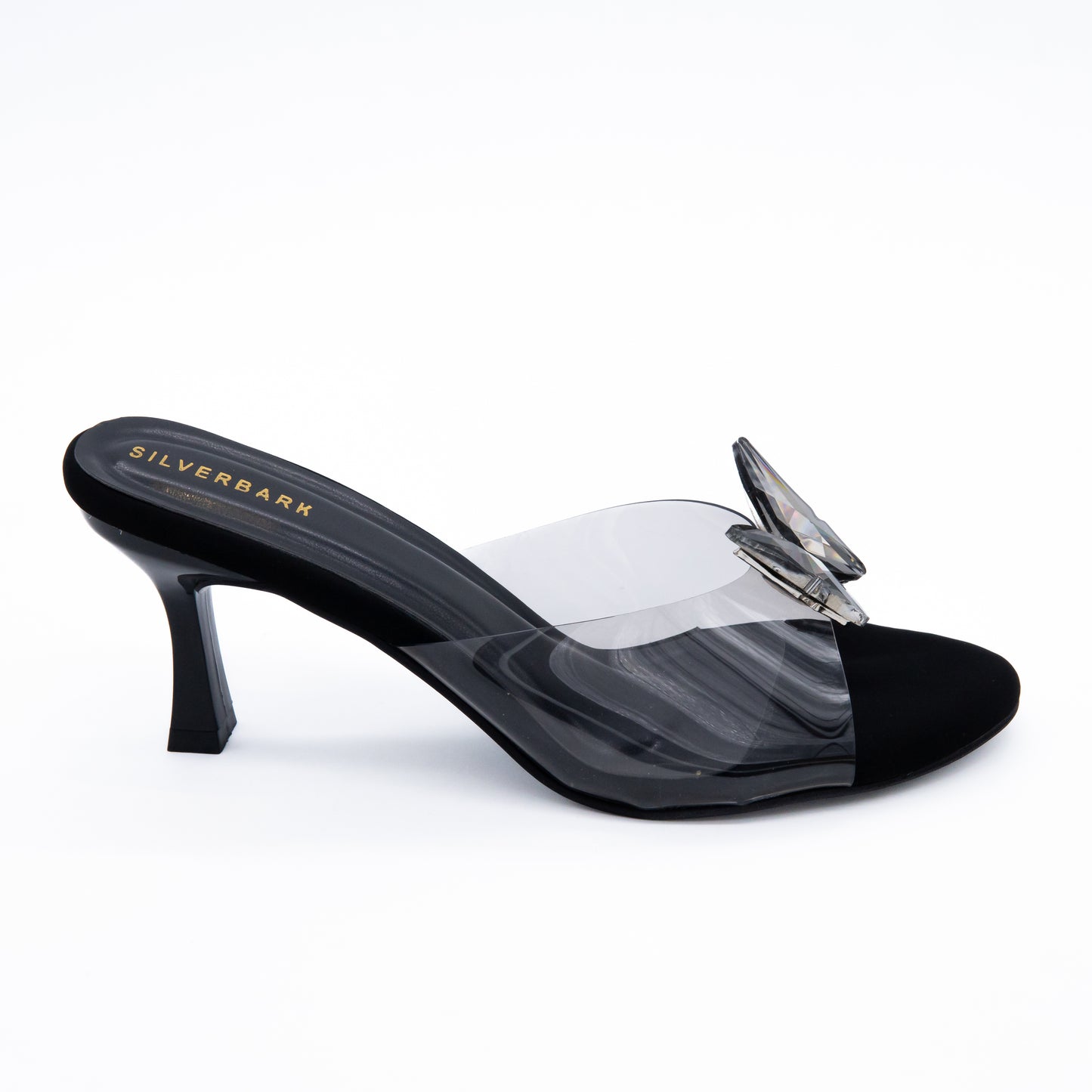 BUTTERFLY BUCKLE TRANSPARENT SLIP ON