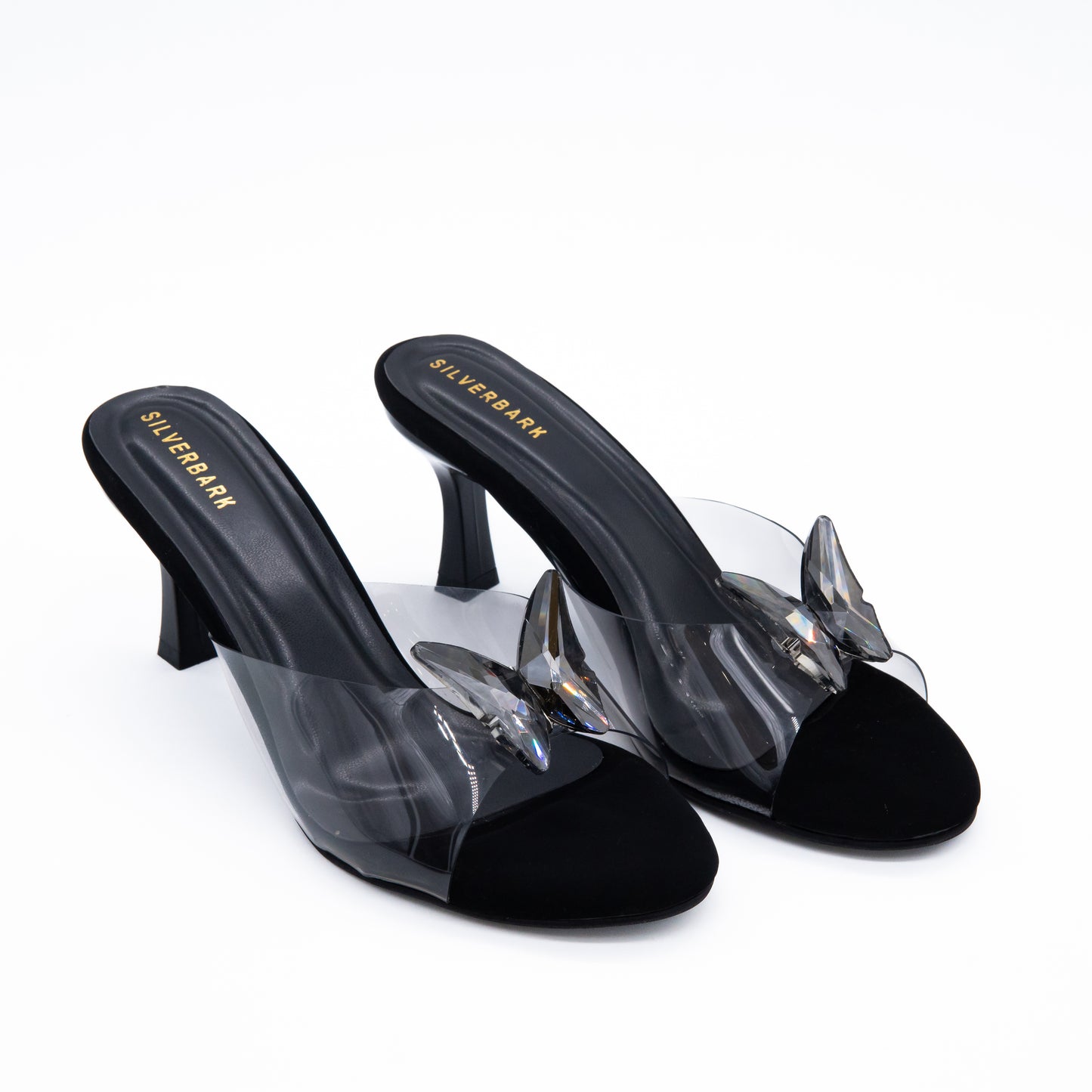 BUTTERFLY BUCKLE TRANSPARENT SLIP ON