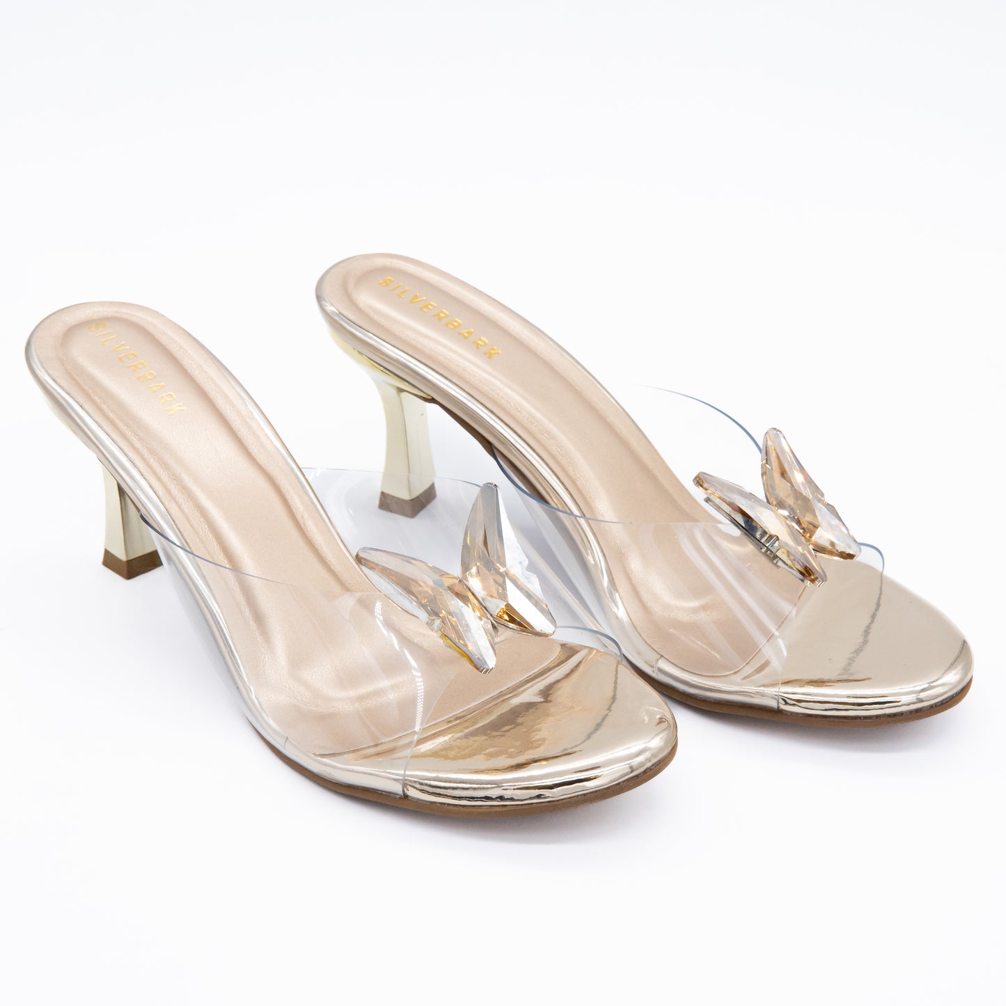 BUTTERFLY BUCKLE TRANSPARENT SLIP ON