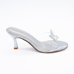 BUTTERFLY BUCKLE TRANSPARENT SLIP ON