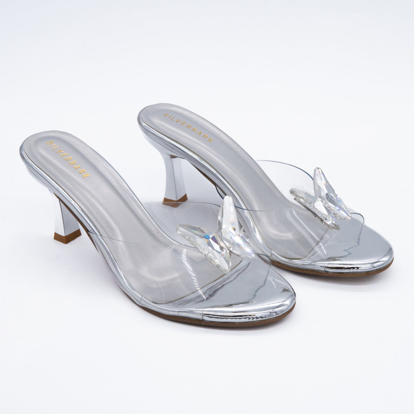 BUTTERFLY BUCKLE TRANSPARENT SLIP ON