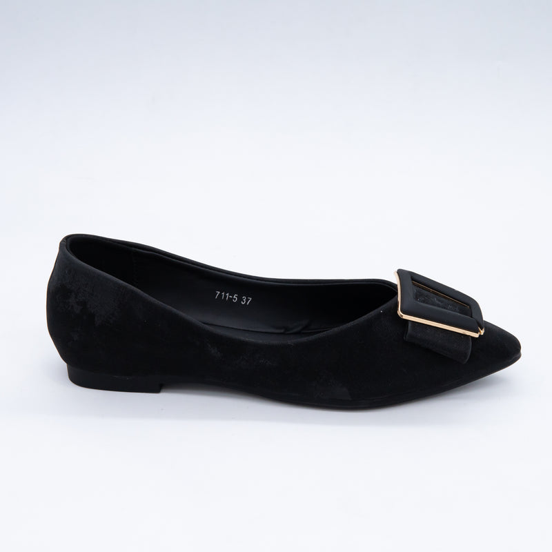 Velvet Charm Blush  Ballerina Flats