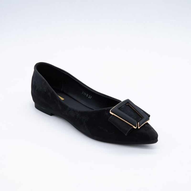 Velvet Charm Blush  Ballerina Flats