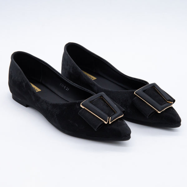 Velvet Charm Blush  Ballerina Flats