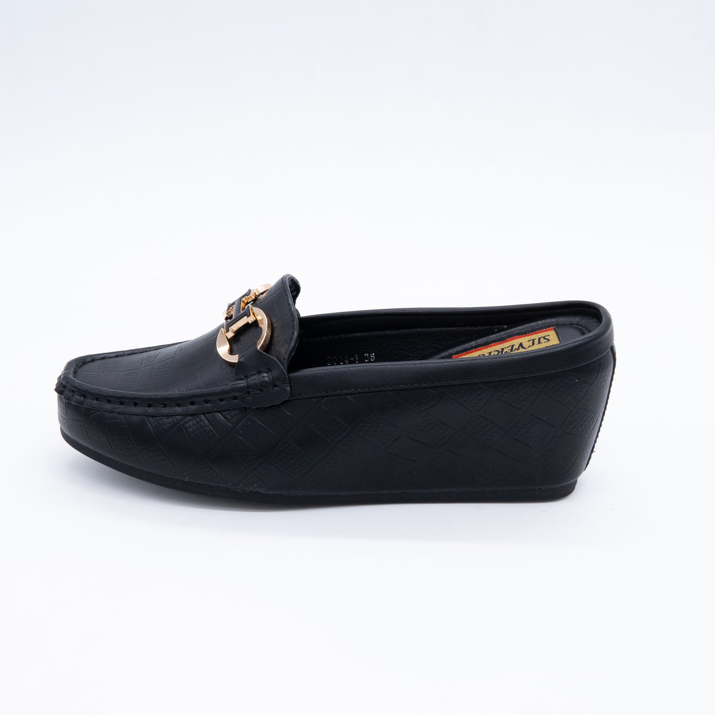 Elegant  Loafers with Gold Chain Detail