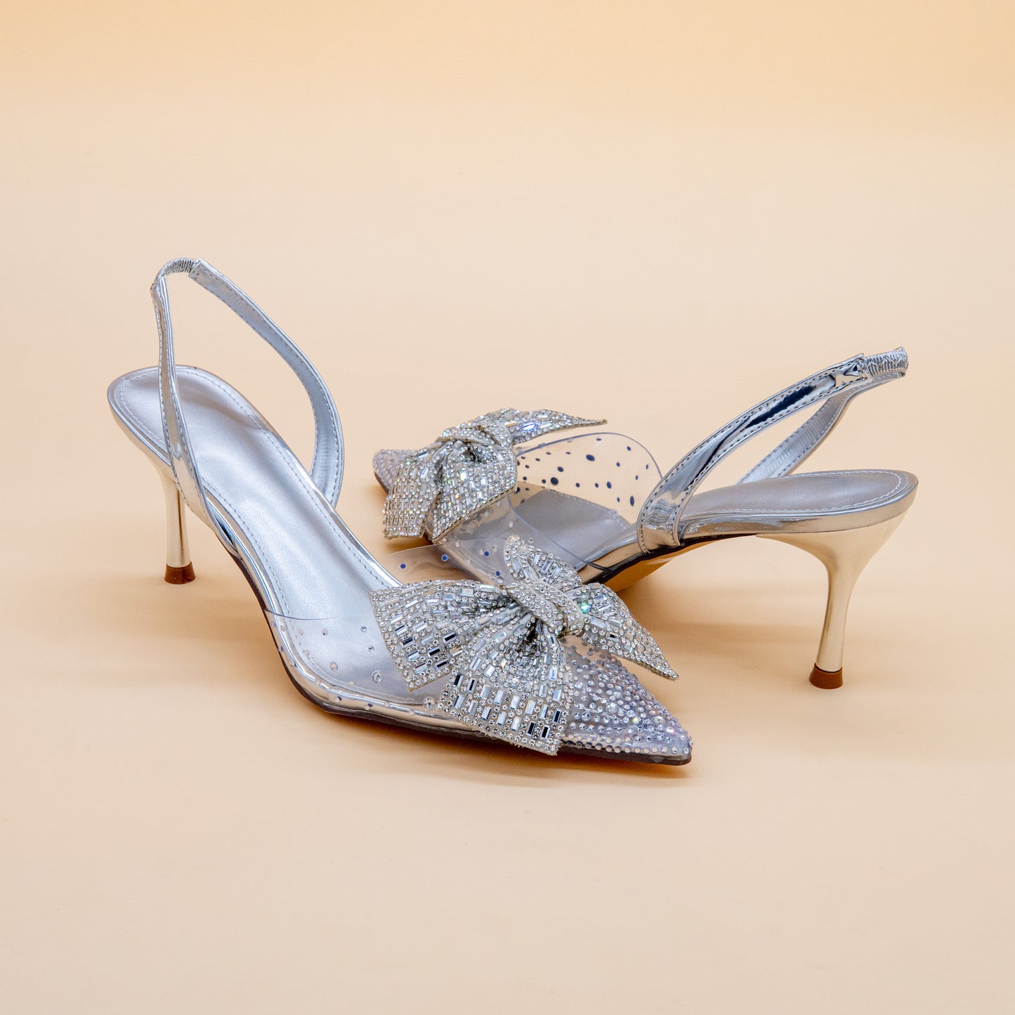 Starlight Bow Slingback Heels