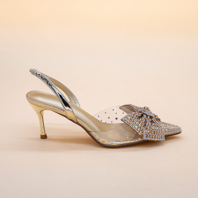 Starlight Bow Slingback Heels