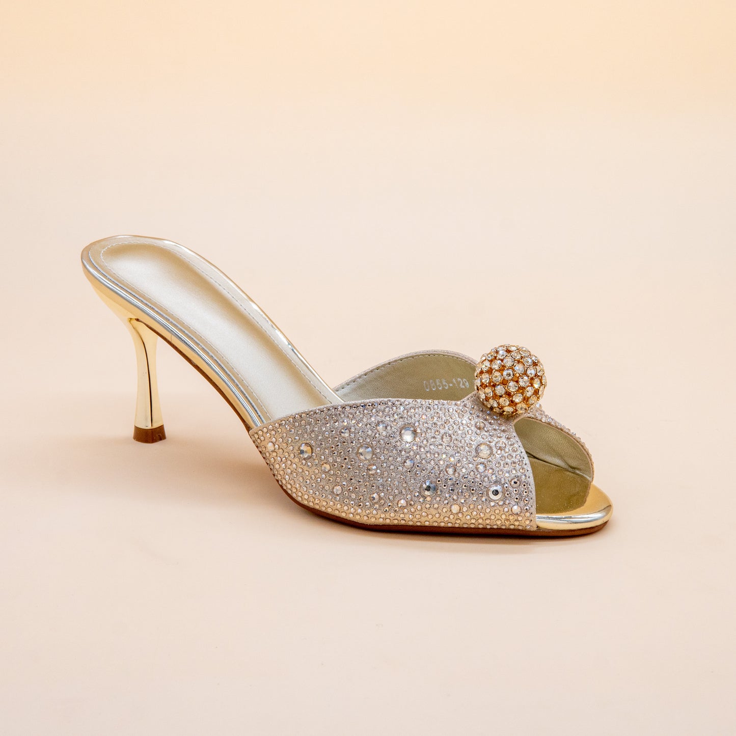 Crystal Bloom Stiletto Mules